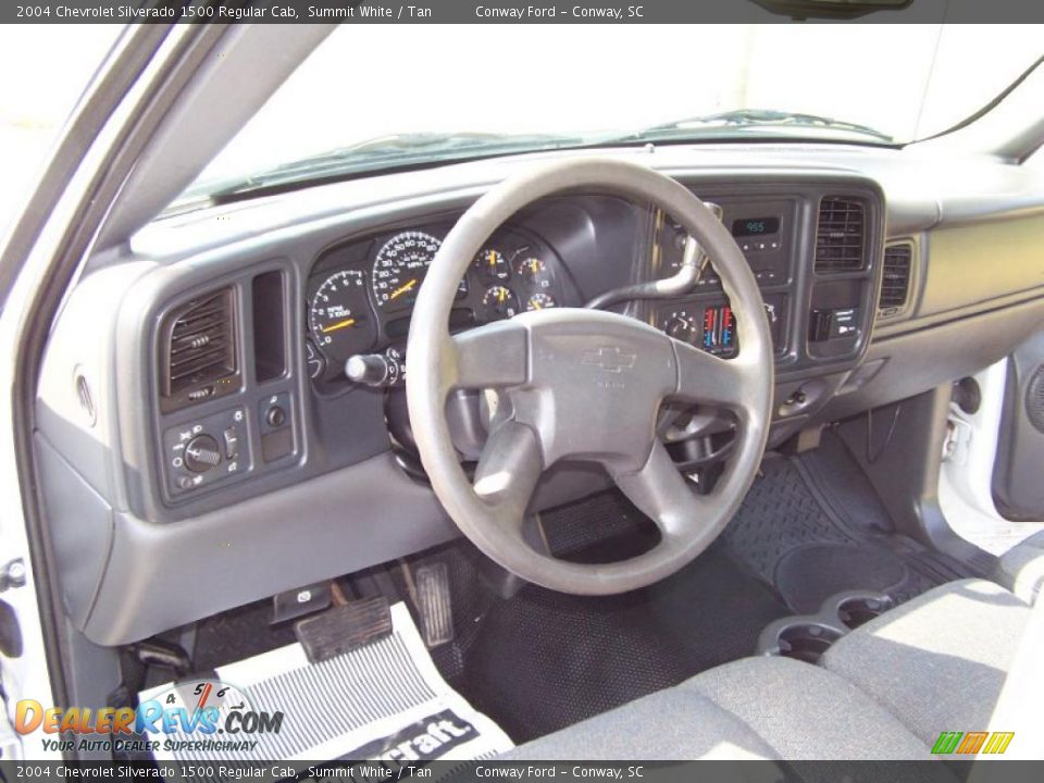 2004 Chevrolet Silverado 1500 Regular Cab Summit White / Tan Photo #19