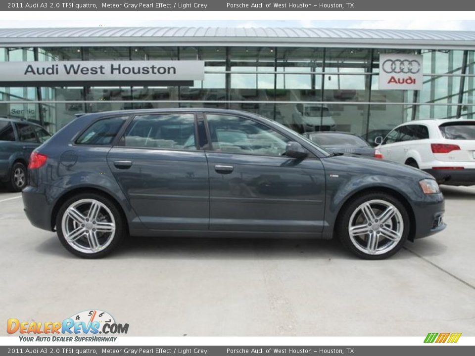 2011 Audi A3 2.0 TFSI quattro Meteor Gray Pearl Effect / Light Grey Photo #3