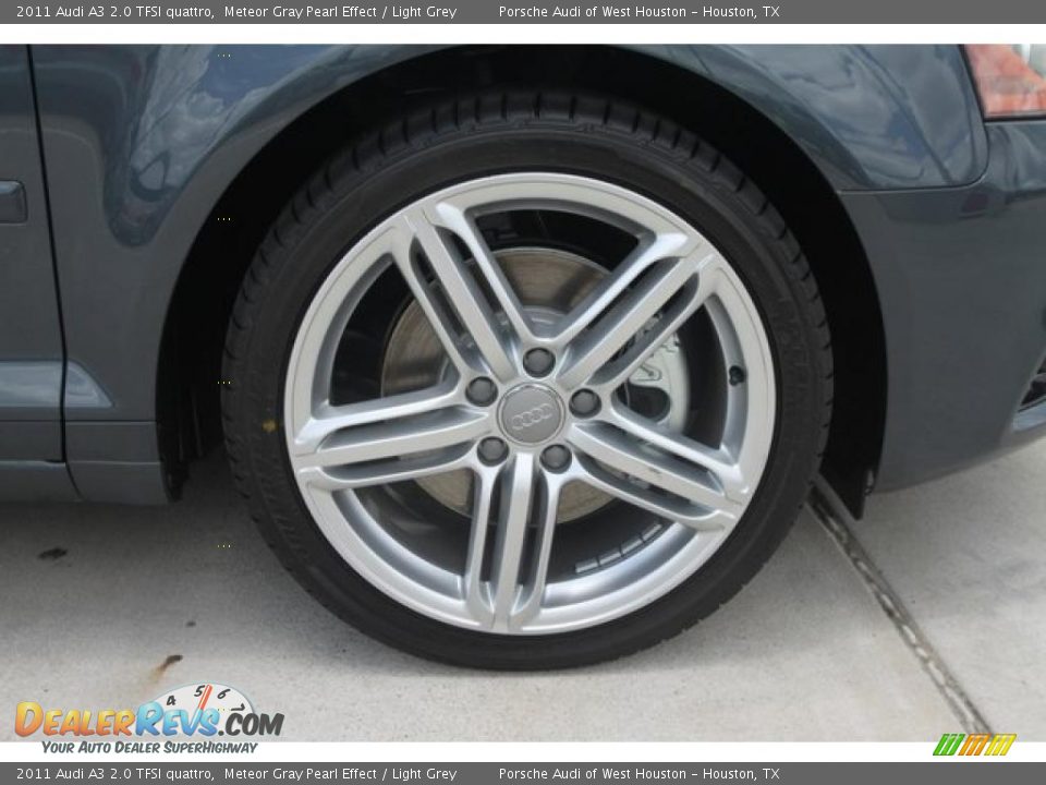 2011 Audi A3 2.0 TFSI quattro Meteor Gray Pearl Effect / Light Grey Photo #5