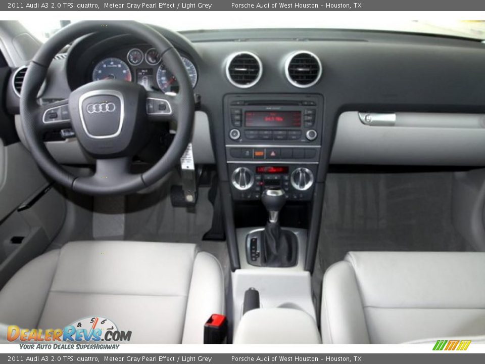 2011 Audi A3 2.0 TFSI quattro Meteor Gray Pearl Effect / Light Grey Photo #6