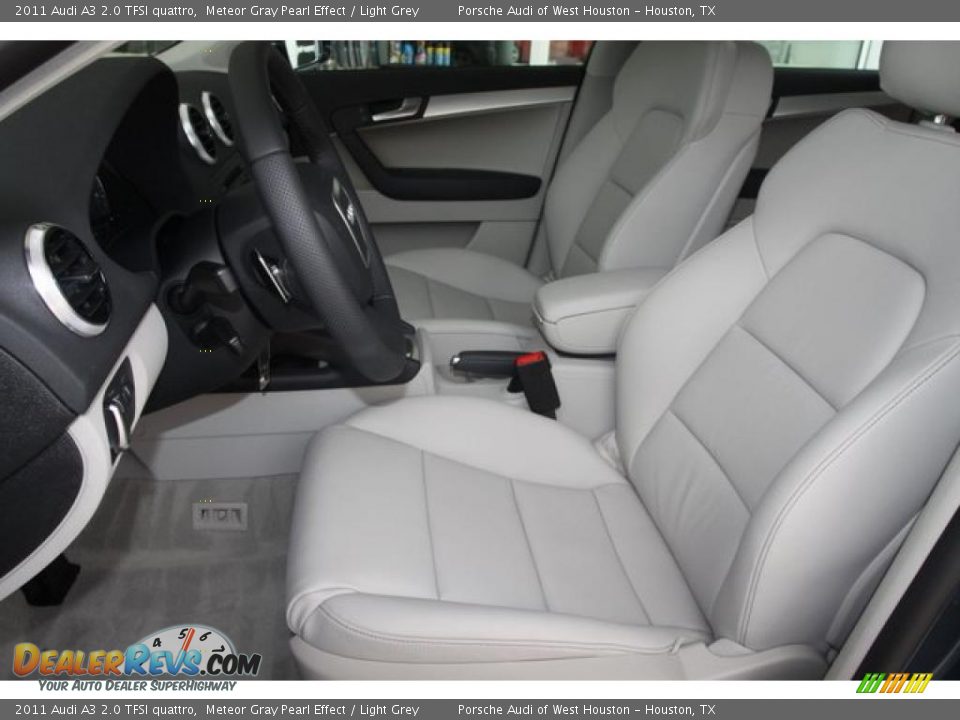 2011 Audi A3 2.0 TFSI quattro Meteor Gray Pearl Effect / Light Grey Photo #8