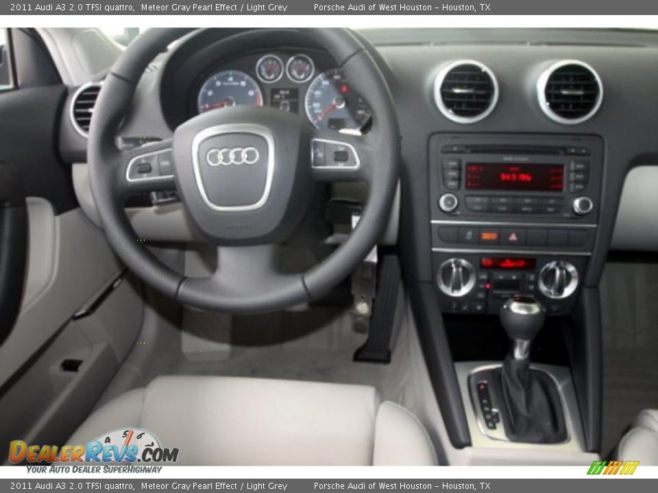 2011 Audi A3 2.0 TFSI quattro Meteor Gray Pearl Effect / Light Grey Photo #11