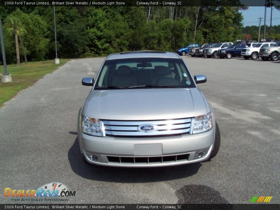 2009 Ford Taurus Limited Brilliant Silver Metallic / Medium Light Stone Photo #2