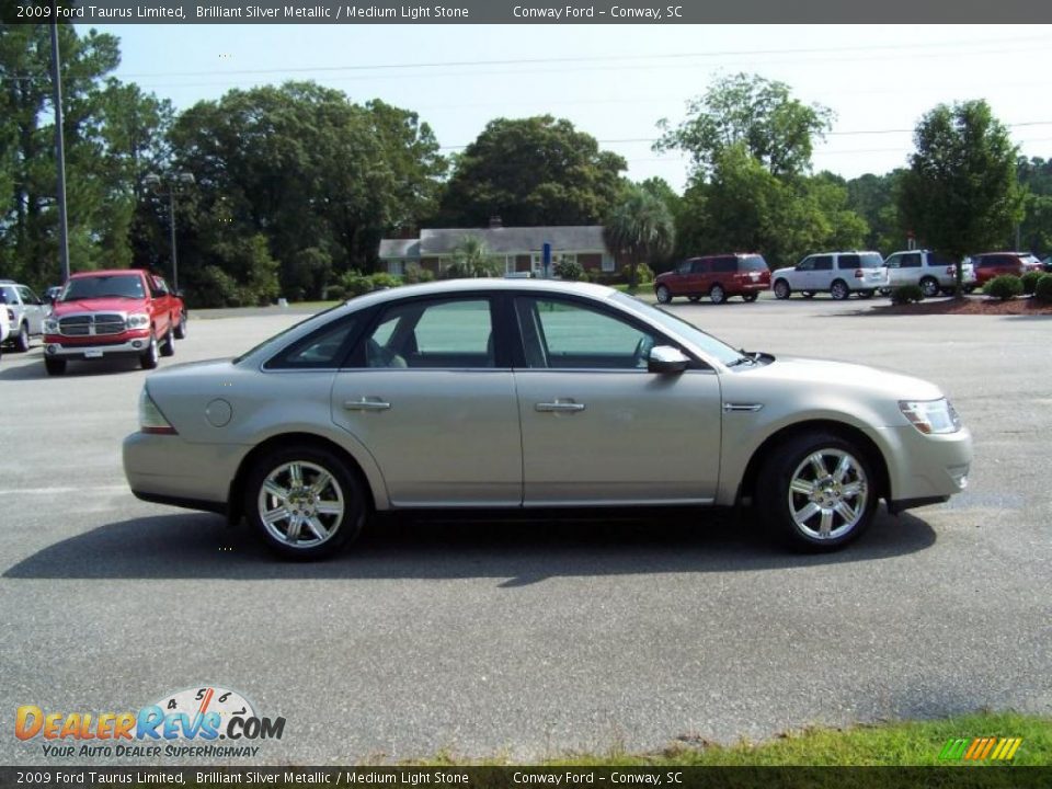 2009 Ford Taurus Limited Brilliant Silver Metallic / Medium Light Stone Photo #4
