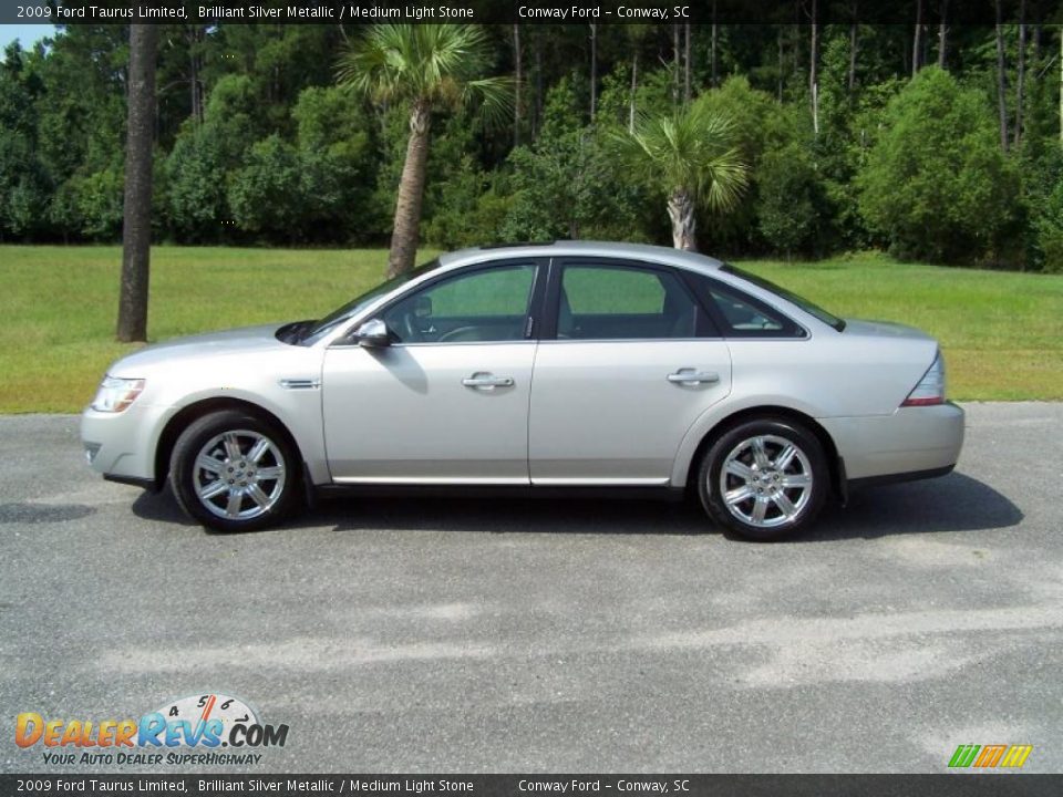 2009 Ford Taurus Limited Brilliant Silver Metallic / Medium Light Stone Photo #8