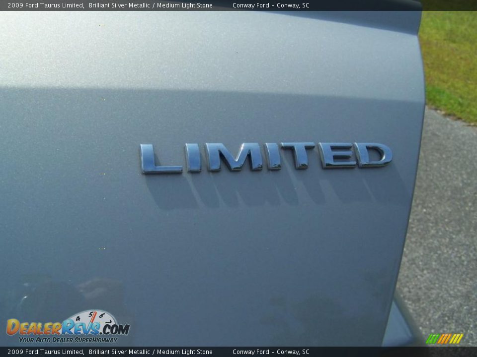 2009 Ford Taurus Limited Brilliant Silver Metallic / Medium Light Stone Photo #14