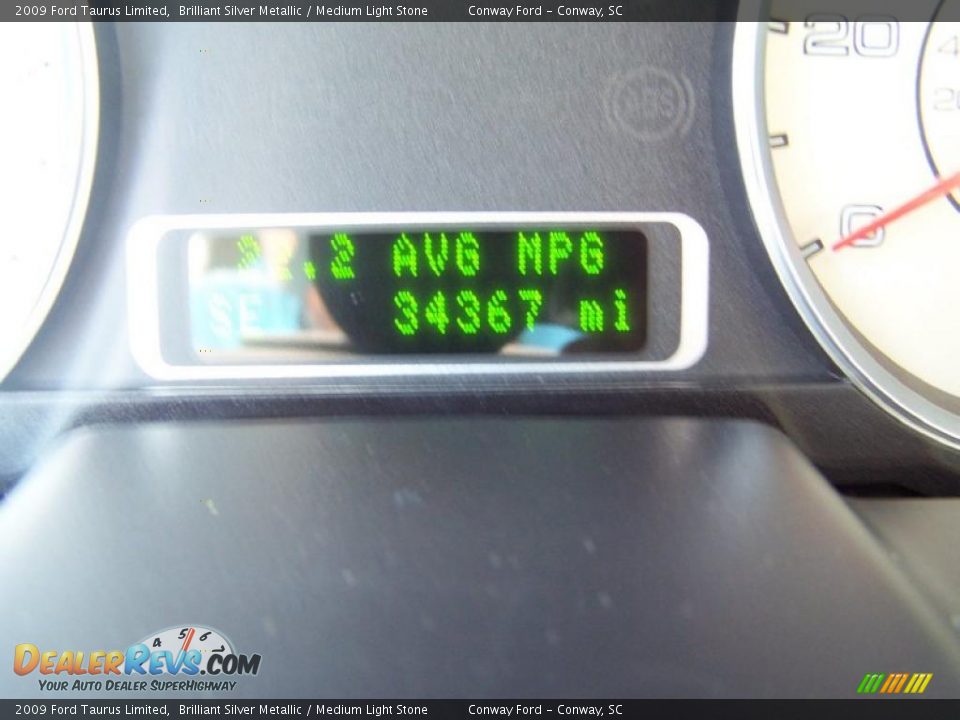 2009 Ford Taurus Limited Brilliant Silver Metallic / Medium Light Stone Photo #25
