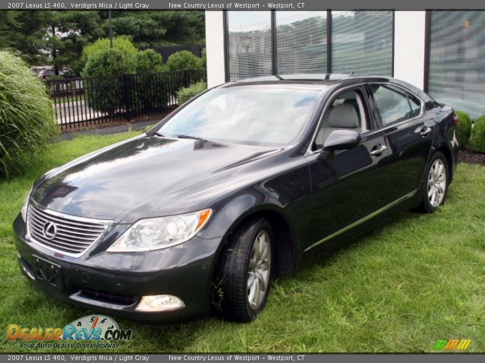 2007 Lexus LS 460 Verdigris Mica / Light Gray Photo #2