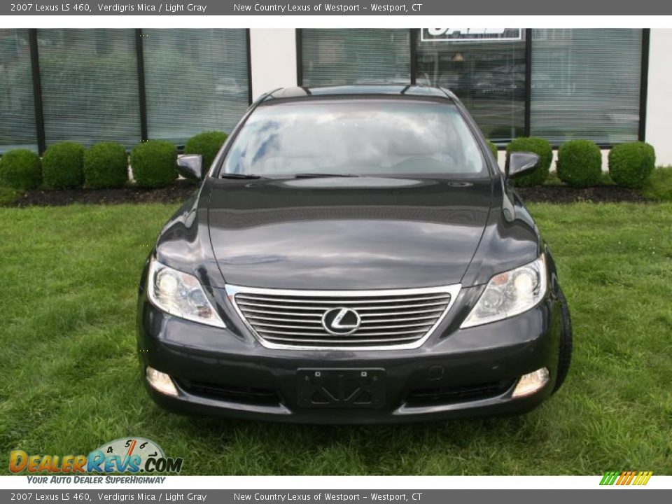 2007 Lexus LS 460 Verdigris Mica / Light Gray Photo #3