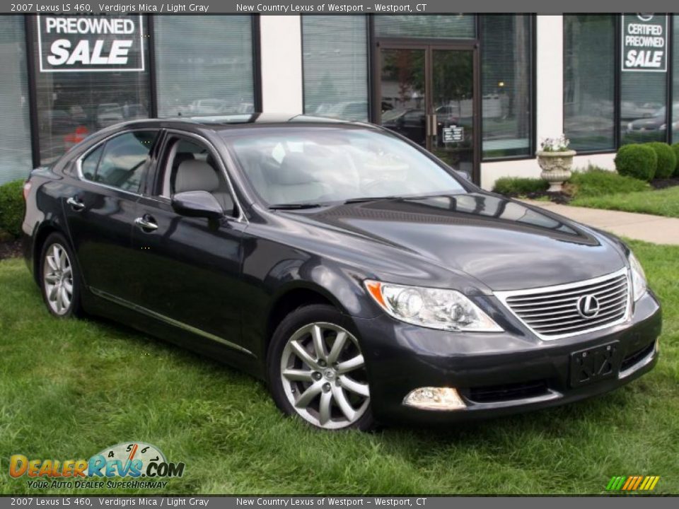 2007 Lexus LS 460 Verdigris Mica / Light Gray Photo #4