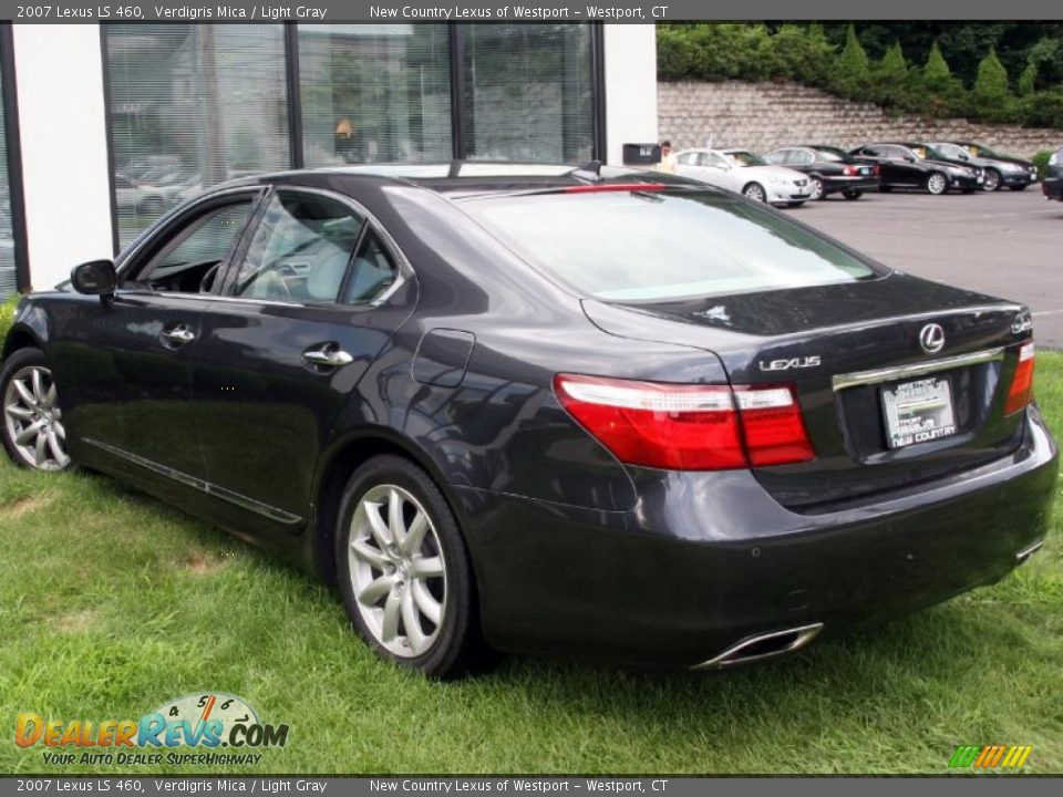2007 Lexus LS 460 Verdigris Mica / Light Gray Photo #6