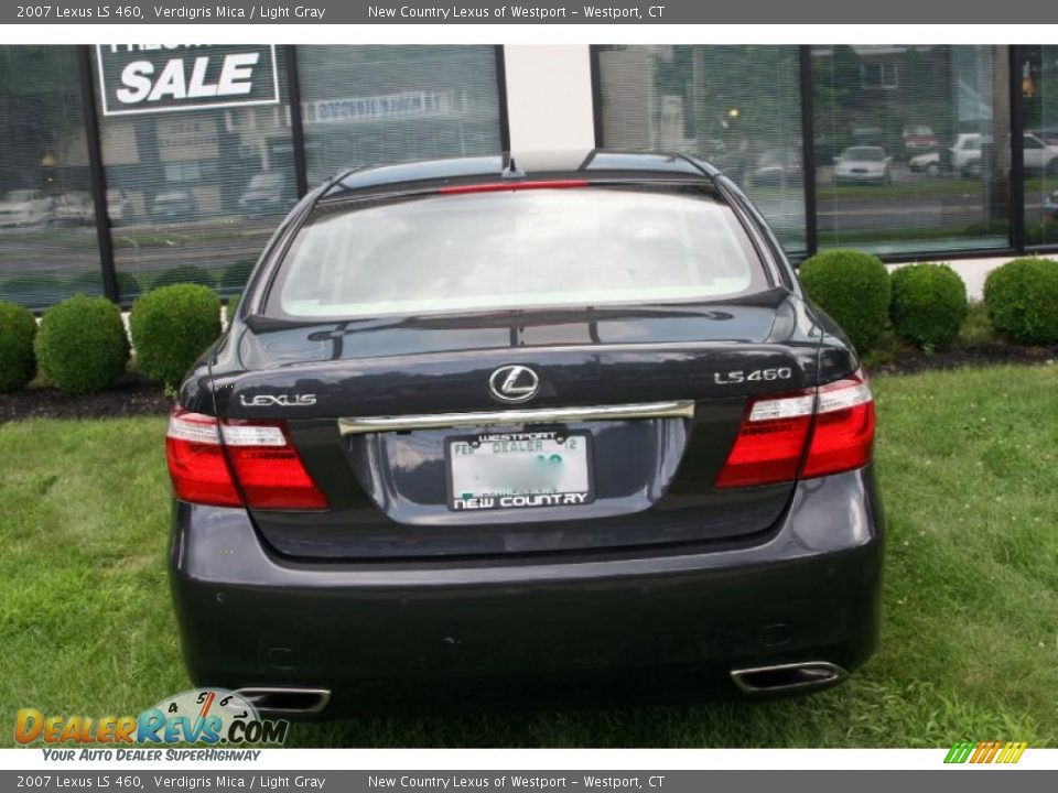 2007 Lexus LS 460 Verdigris Mica / Light Gray Photo #7