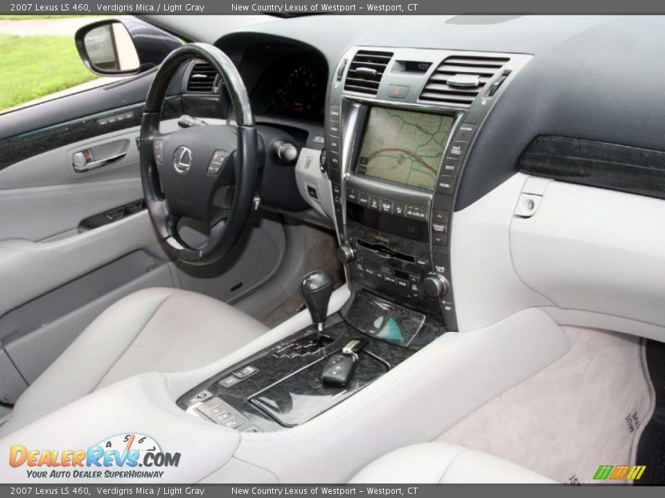 2007 Lexus LS 460 Verdigris Mica / Light Gray Photo #8