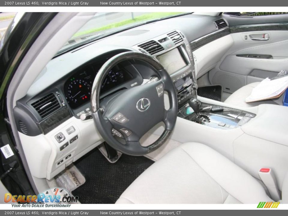 2007 Lexus LS 460 Verdigris Mica / Light Gray Photo #9