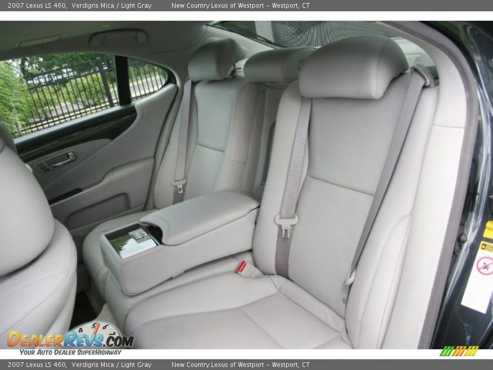 2007 Lexus LS 460 Verdigris Mica / Light Gray Photo #10