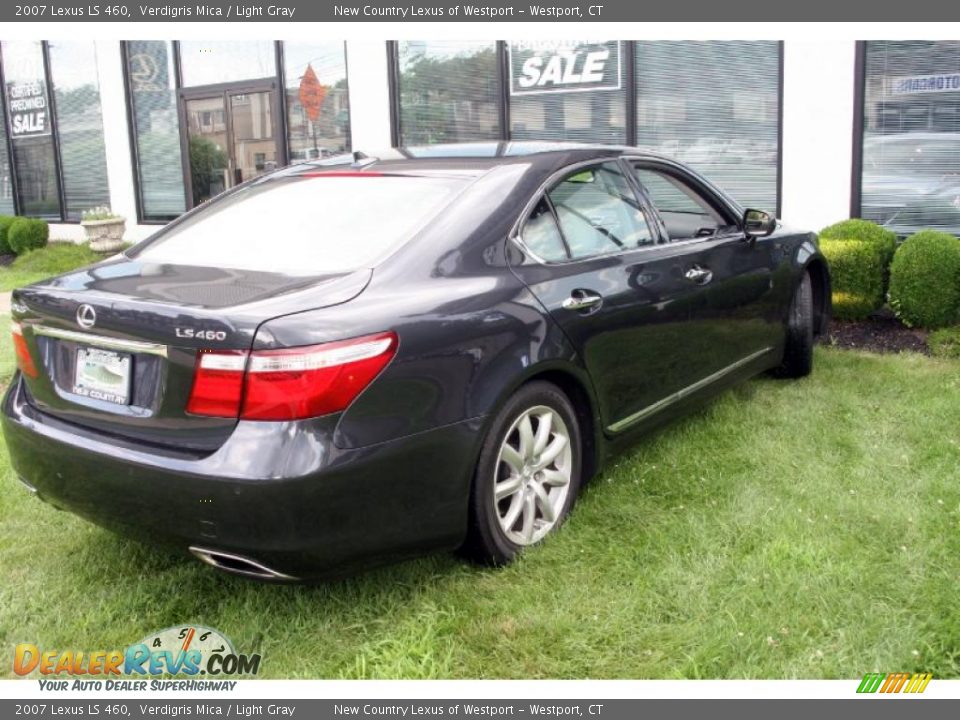 2007 Lexus LS 460 Verdigris Mica / Light Gray Photo #12