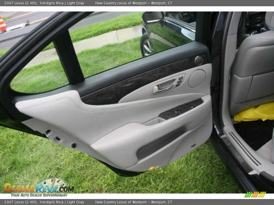 2007 Lexus LS 460 Verdigris Mica / Light Gray Photo #14