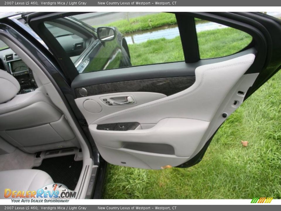 2007 Lexus LS 460 Verdigris Mica / Light Gray Photo #15