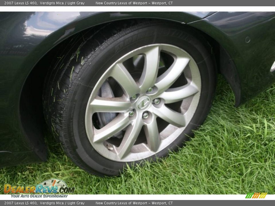 2007 Lexus LS 460 Verdigris Mica / Light Gray Photo #17