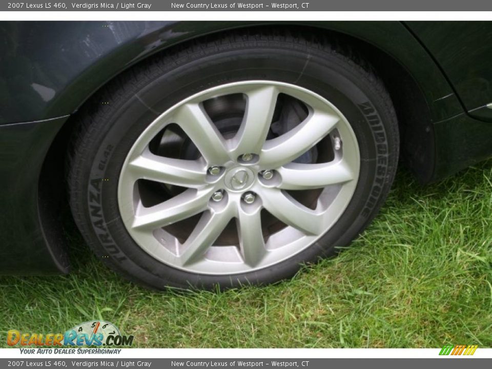 2007 Lexus LS 460 Verdigris Mica / Light Gray Photo #18
