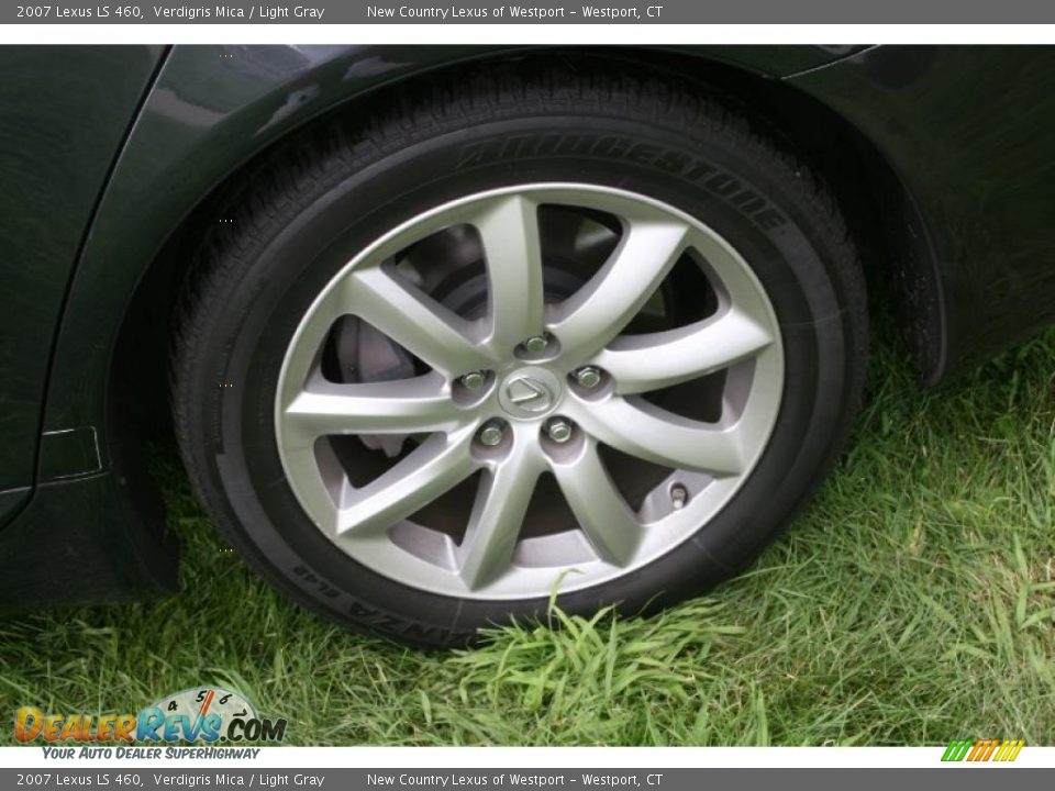 2007 Lexus LS 460 Verdigris Mica / Light Gray Photo #19