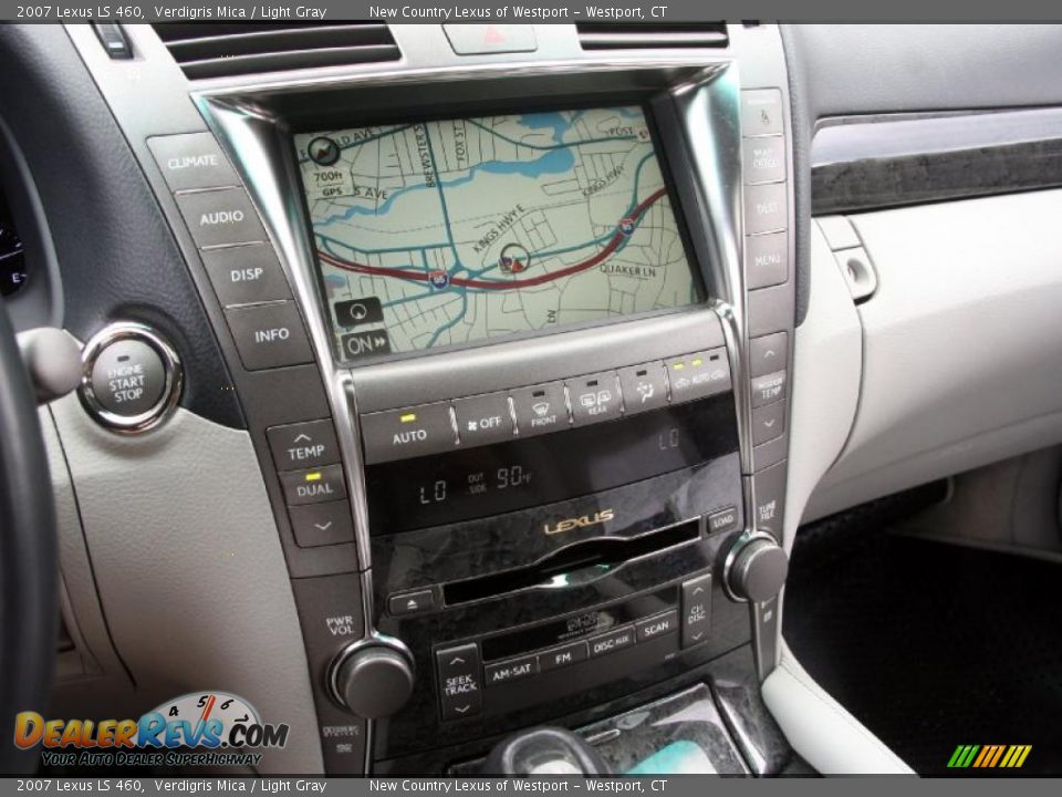 2007 Lexus LS 460 Verdigris Mica / Light Gray Photo #22