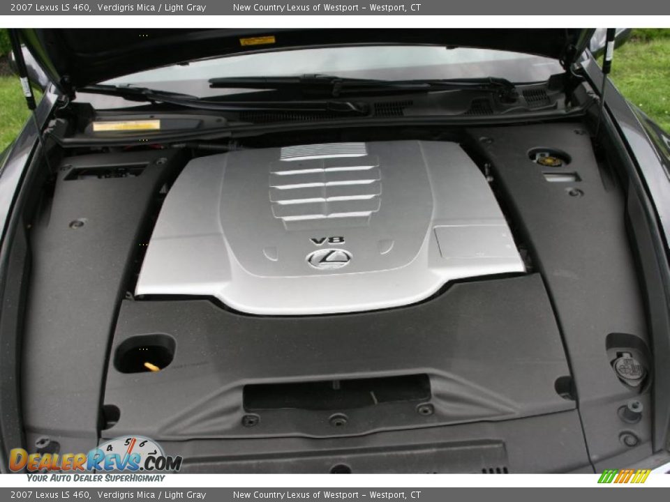 2007 Lexus LS 460 Verdigris Mica / Light Gray Photo #25