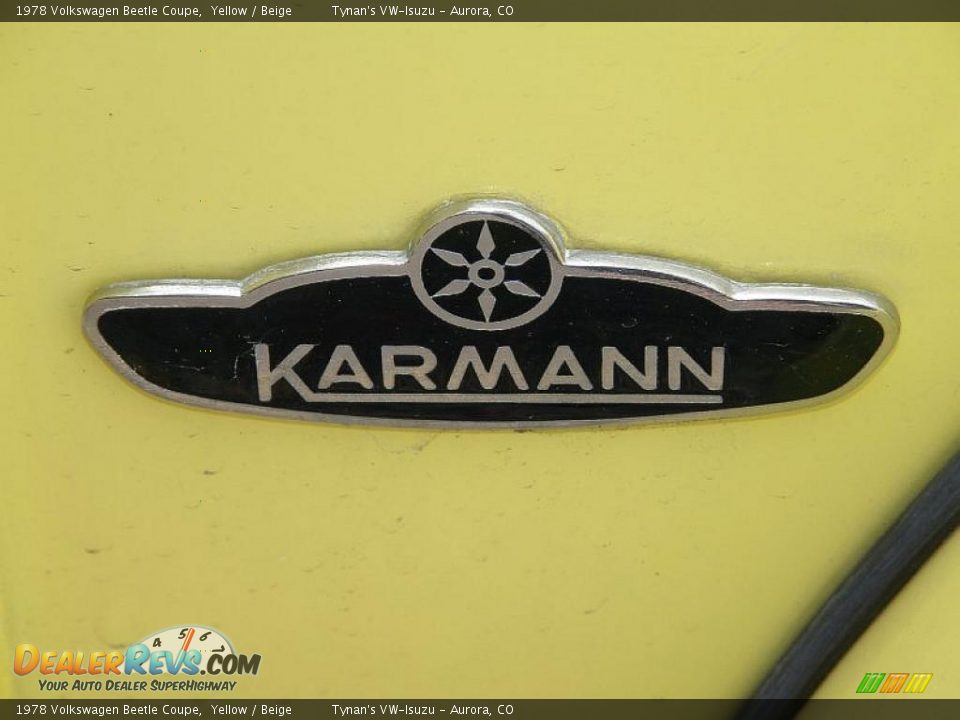 1978 Volkswagen Beetle Coupe Yellow / Beige Photo #20