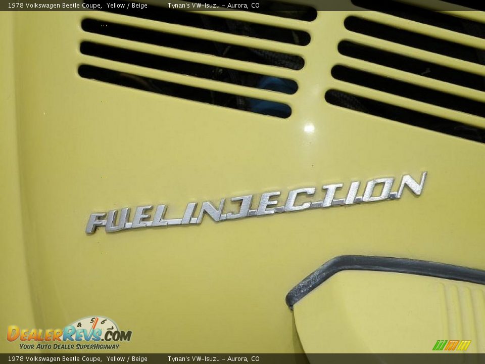 1978 Volkswagen Beetle Coupe Yellow / Beige Photo #21