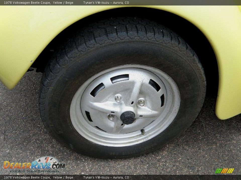 1978 Volkswagen Beetle Coupe Yellow / Beige Photo #22