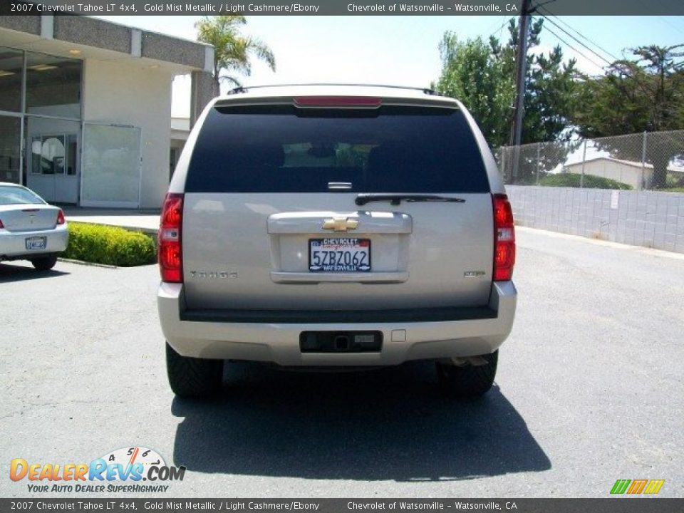 2007 Chevrolet Tahoe LT 4x4 Gold Mist Metallic / Light Cashmere/Ebony Photo #6