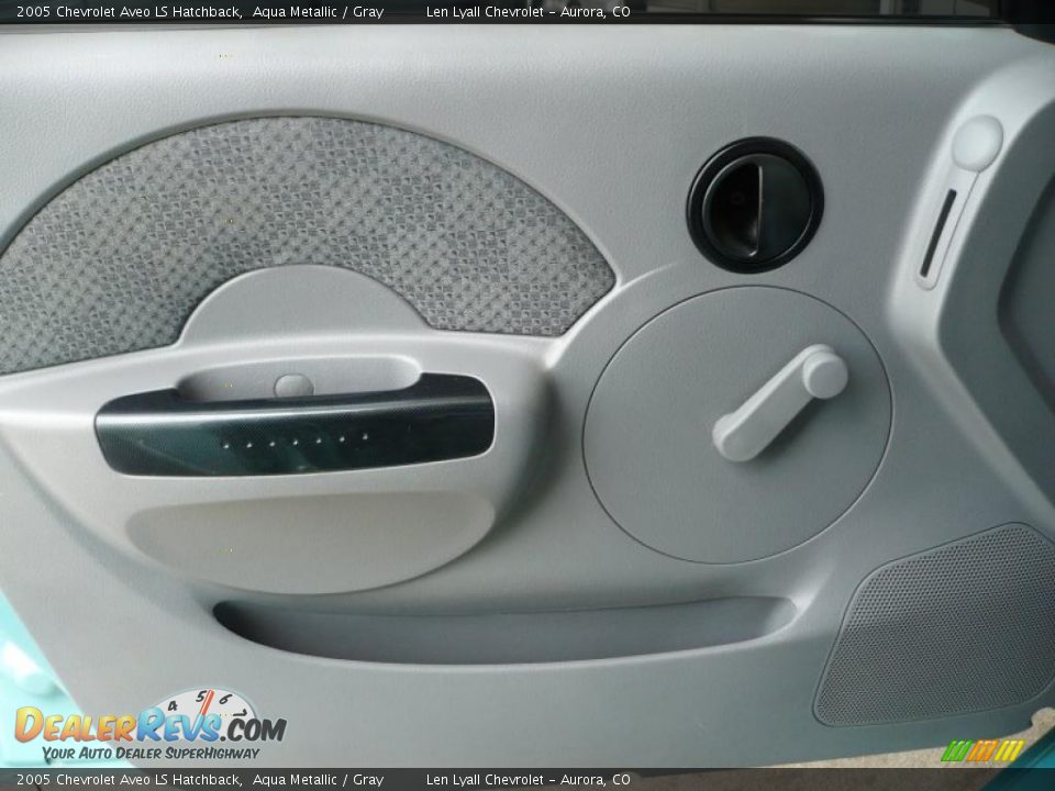 2005 Chevrolet Aveo LS Hatchback Aqua Metallic / Gray Photo #7
