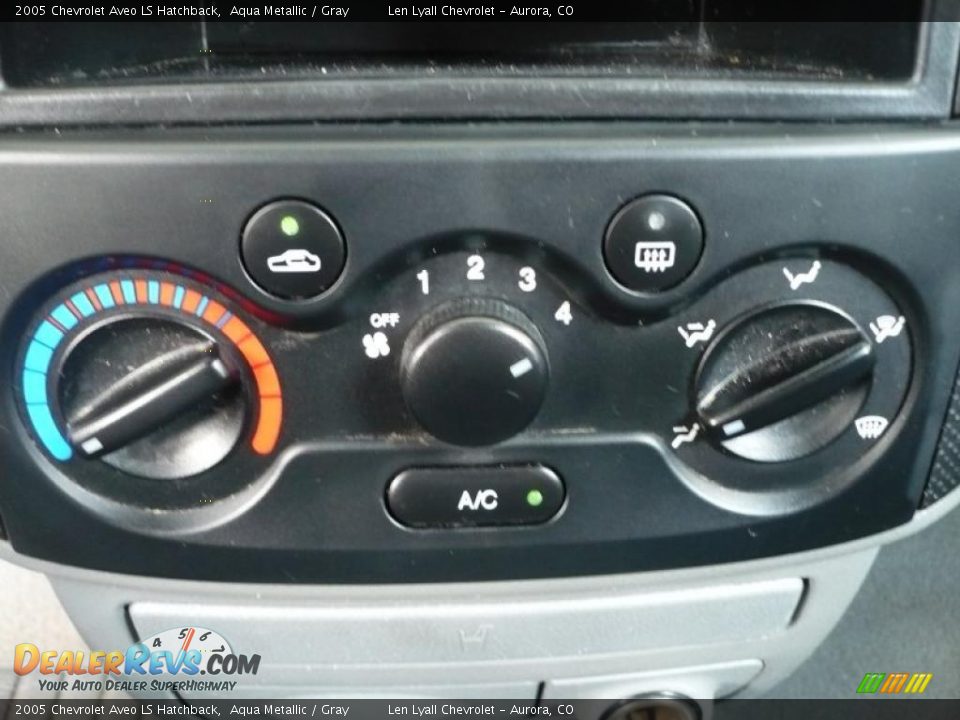 2005 Chevrolet Aveo LS Hatchback Aqua Metallic / Gray Photo #18