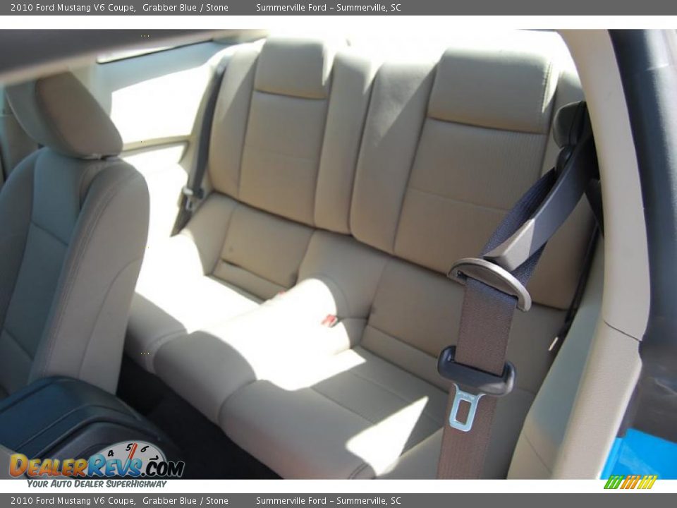 2010 Ford Mustang V6 Coupe Grabber Blue / Stone Photo #6
