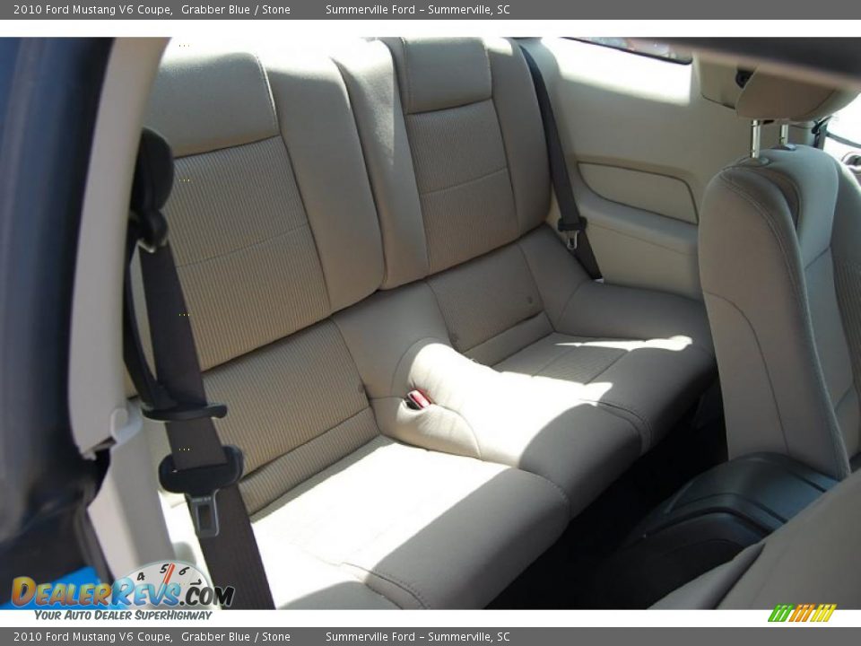 2010 Ford Mustang V6 Coupe Grabber Blue / Stone Photo #7