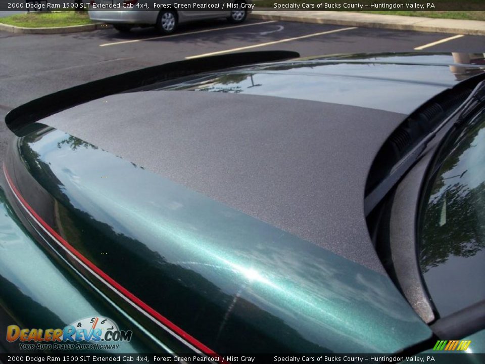 2000 Dodge Ram 1500 SLT Extended Cab 4x4 Forest Green Pearlcoat / Mist Gray Photo #21