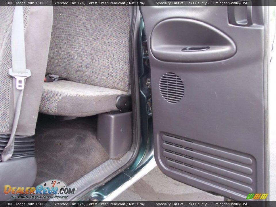2000 Dodge Ram 1500 SLT Extended Cab 4x4 Forest Green Pearlcoat / Mist Gray Photo #31
