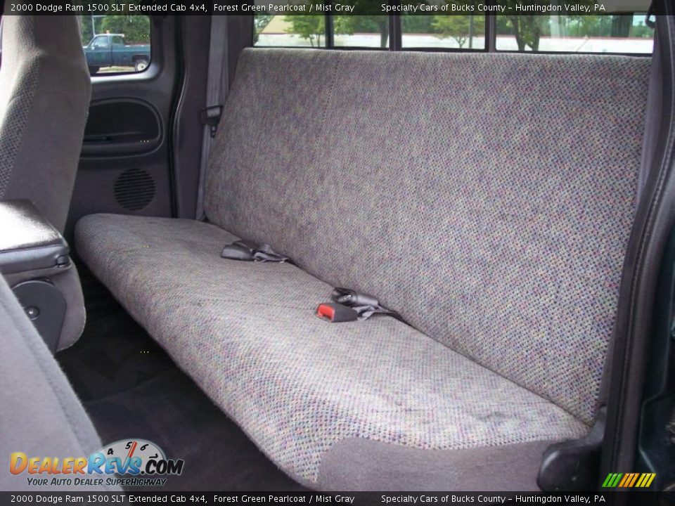 2000 Dodge Ram 1500 SLT Extended Cab 4x4 Forest Green Pearlcoat / Mist Gray Photo #35
