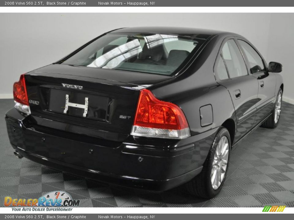 2008 Volvo S60 2.5T Black Stone / Graphite Photo #6