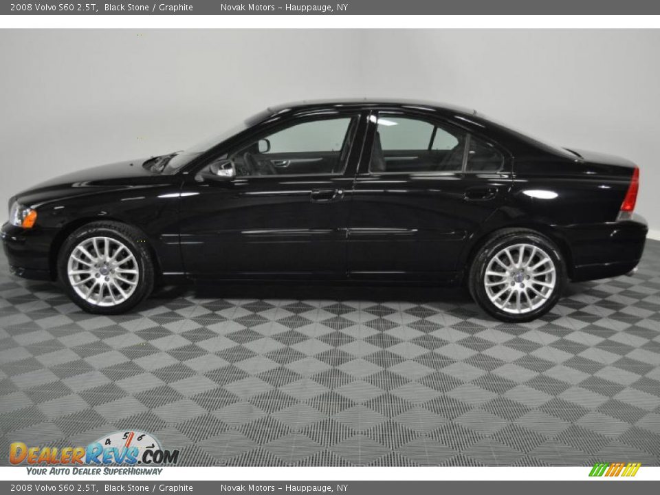 2008 Volvo S60 2.5T Black Stone / Graphite Photo #7