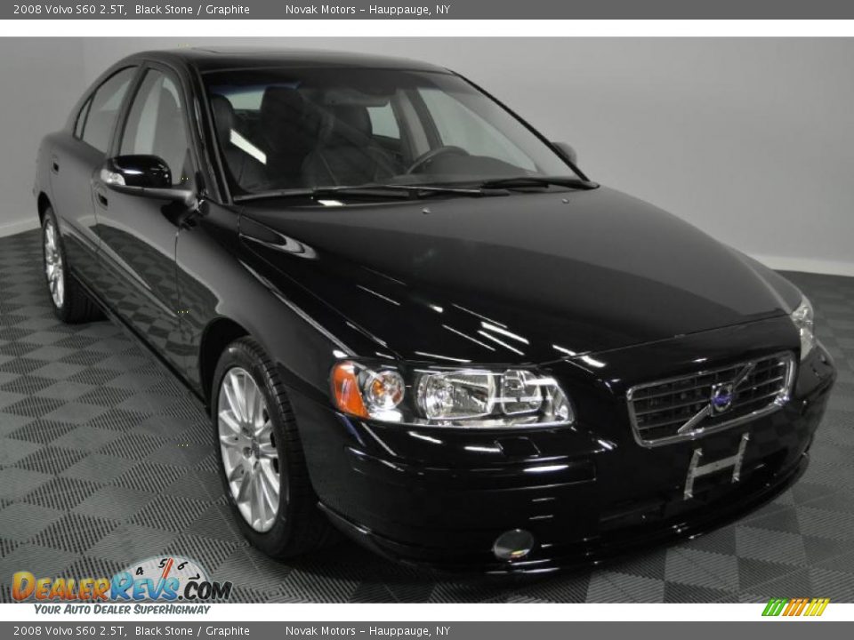 2008 Volvo S60 2.5T Black Stone / Graphite Photo #8