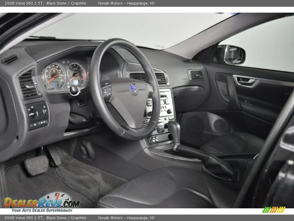2008 Volvo S60 2.5T Black Stone / Graphite Photo #14