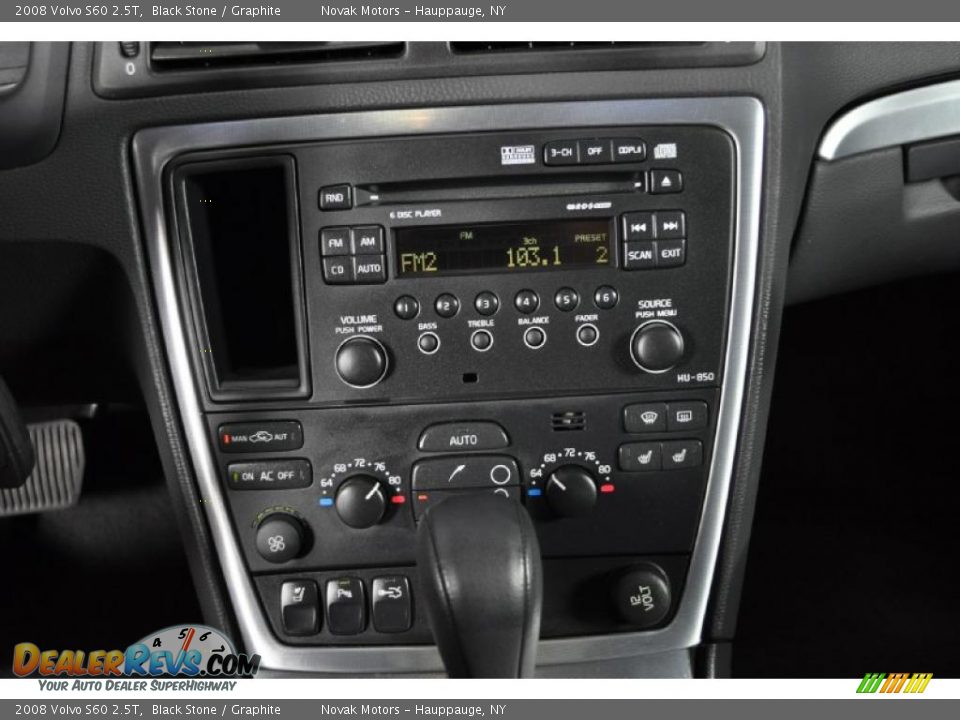 2008 Volvo S60 2.5T Black Stone / Graphite Photo #34
