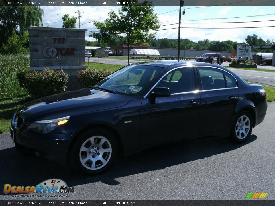 2004 BMW 5 Series 525i Sedan Jet Black / Black Photo #1