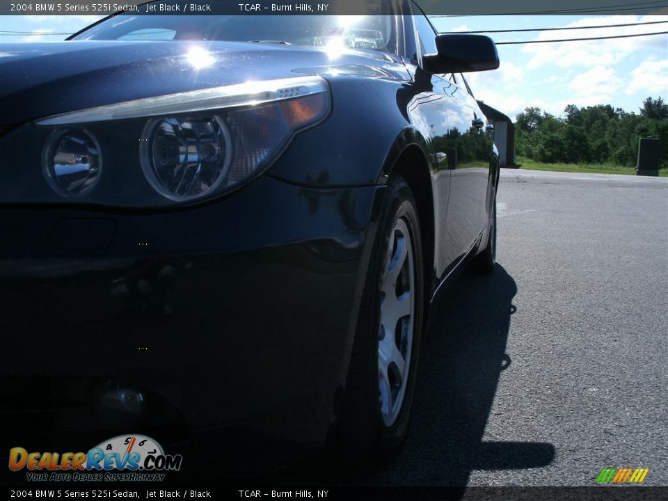 2004 BMW 5 Series 525i Sedan Jet Black / Black Photo #2