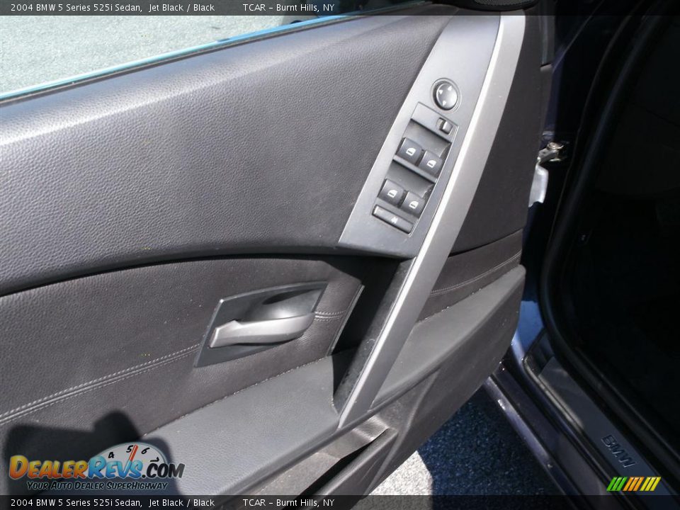 2004 BMW 5 Series 525i Sedan Jet Black / Black Photo #6