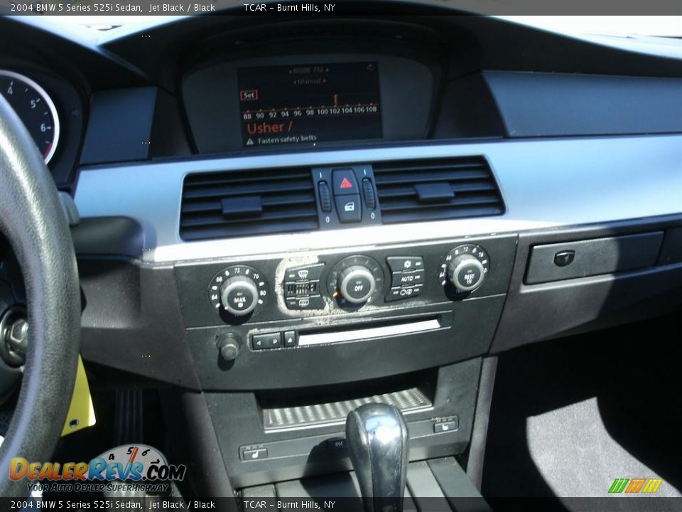 2004 BMW 5 Series 525i Sedan Jet Black / Black Photo #10