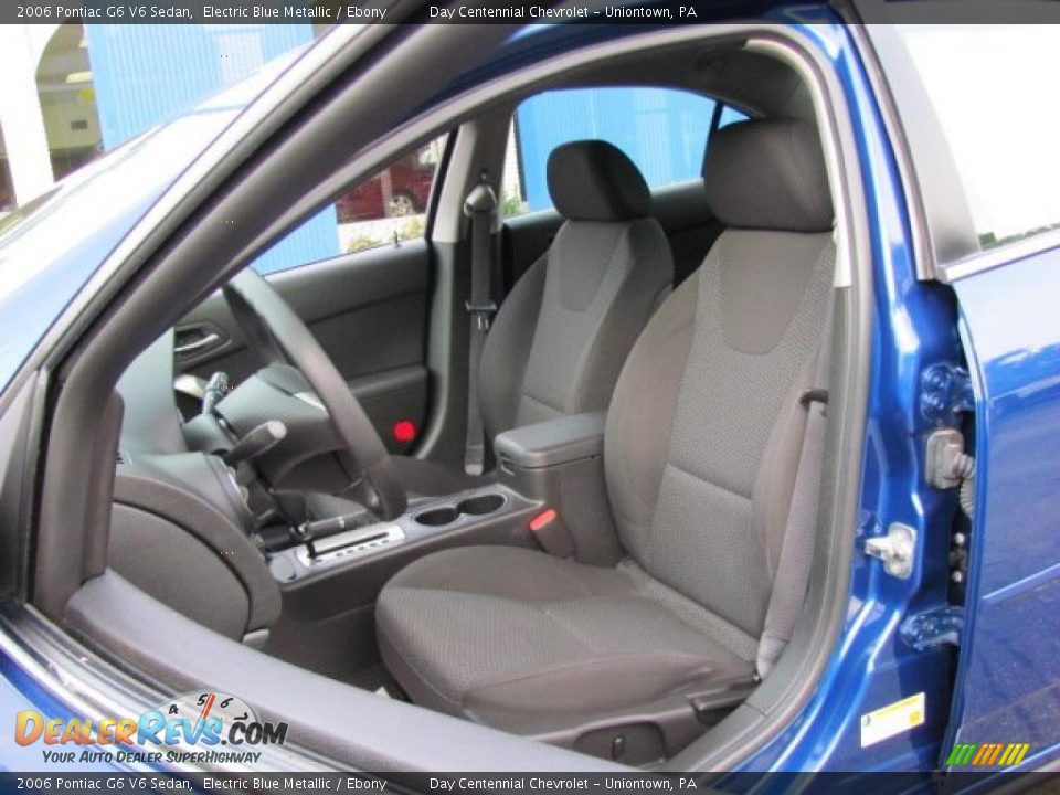 2006 Pontiac G6 V6 Sedan Electric Blue Metallic / Ebony Photo #8