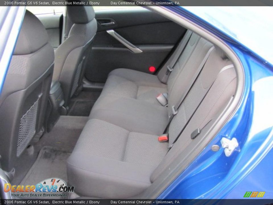 2006 Pontiac G6 V6 Sedan Electric Blue Metallic / Ebony Photo #10