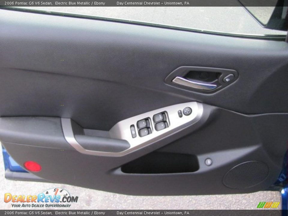 2006 Pontiac G6 V6 Sedan Electric Blue Metallic / Ebony Photo #11